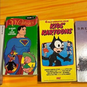 Classic Kids' Cartoons VHS Collection Felix the Cat Superman three